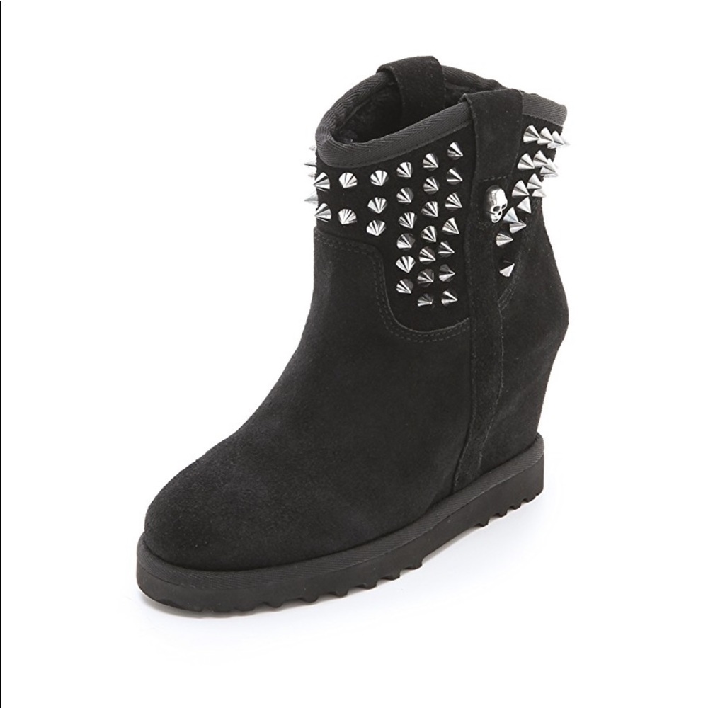 Ash - “Yahoo Bis” Wedge Suede Boots